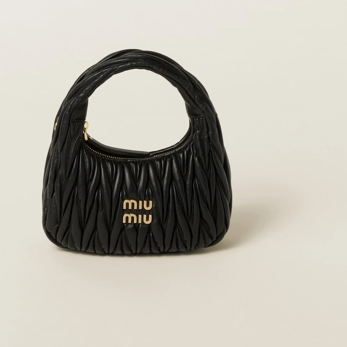 Wander Matelassé Nappa Leather Hobo Bag