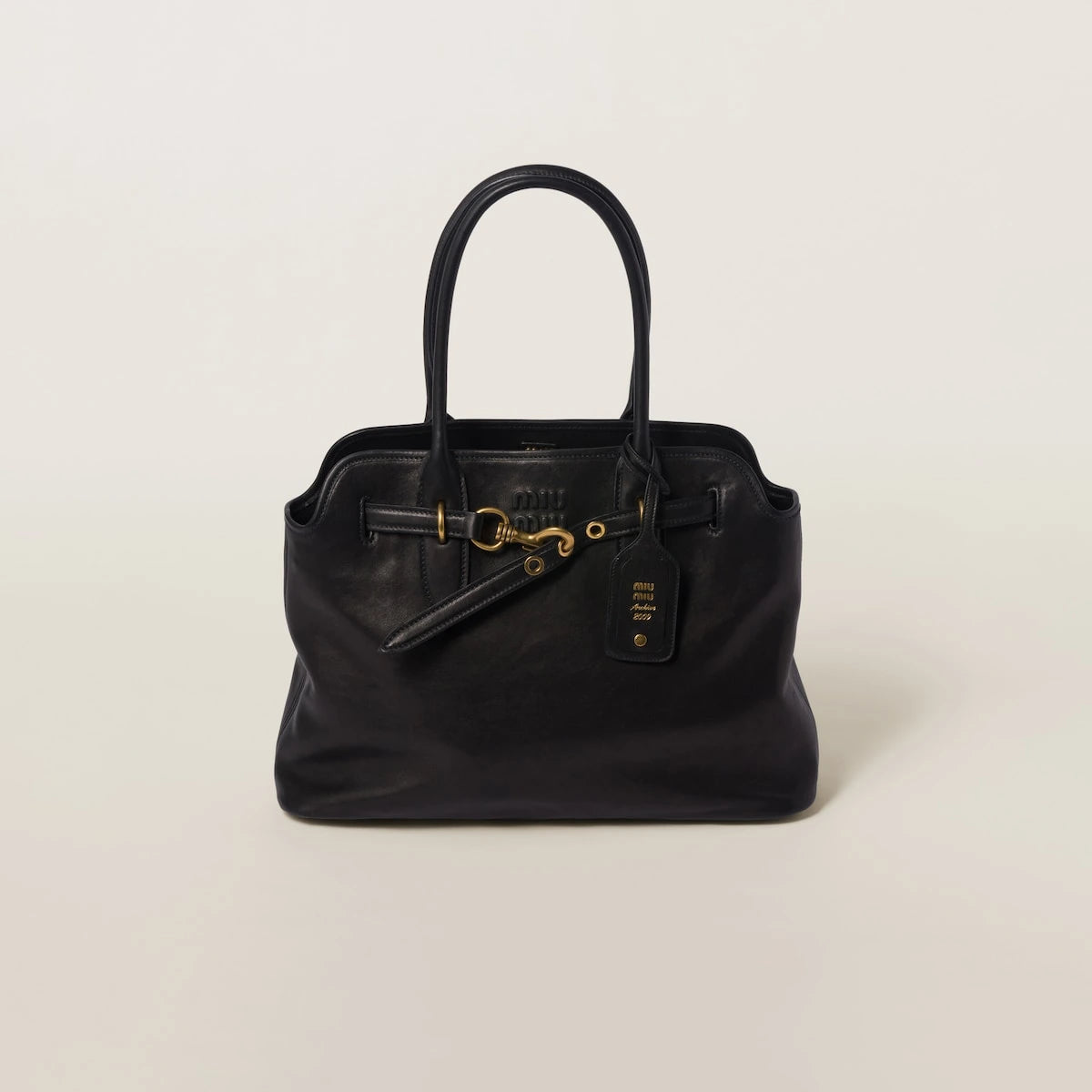 Aventure nappa leather bag - Black