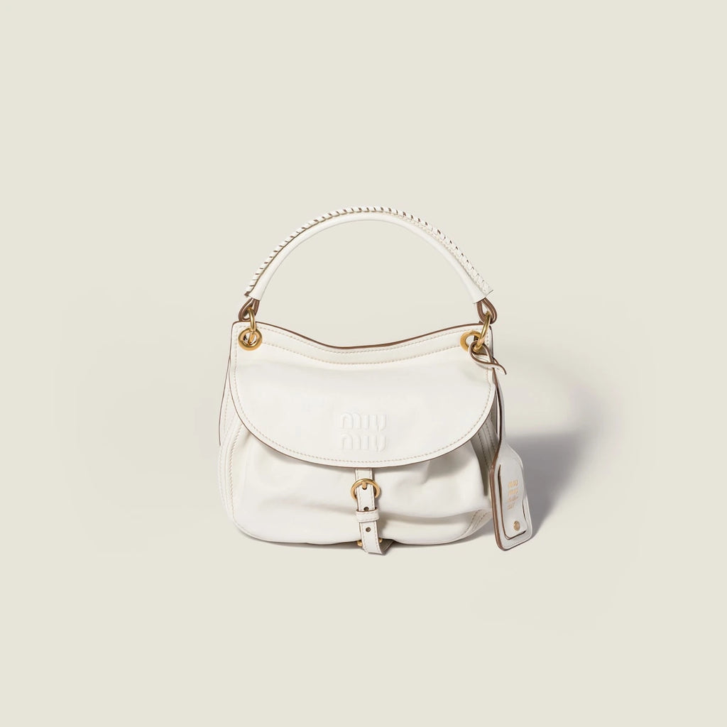 Rendez-vous nappa leather bag - Chalk White