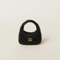 Wander Matelassé Hobo (Small) - Black