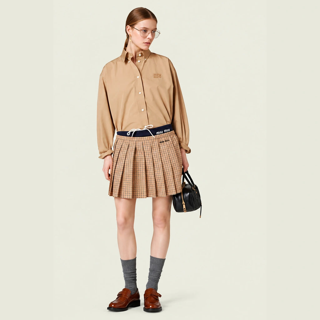 Logo-Applique Poplin Shirt