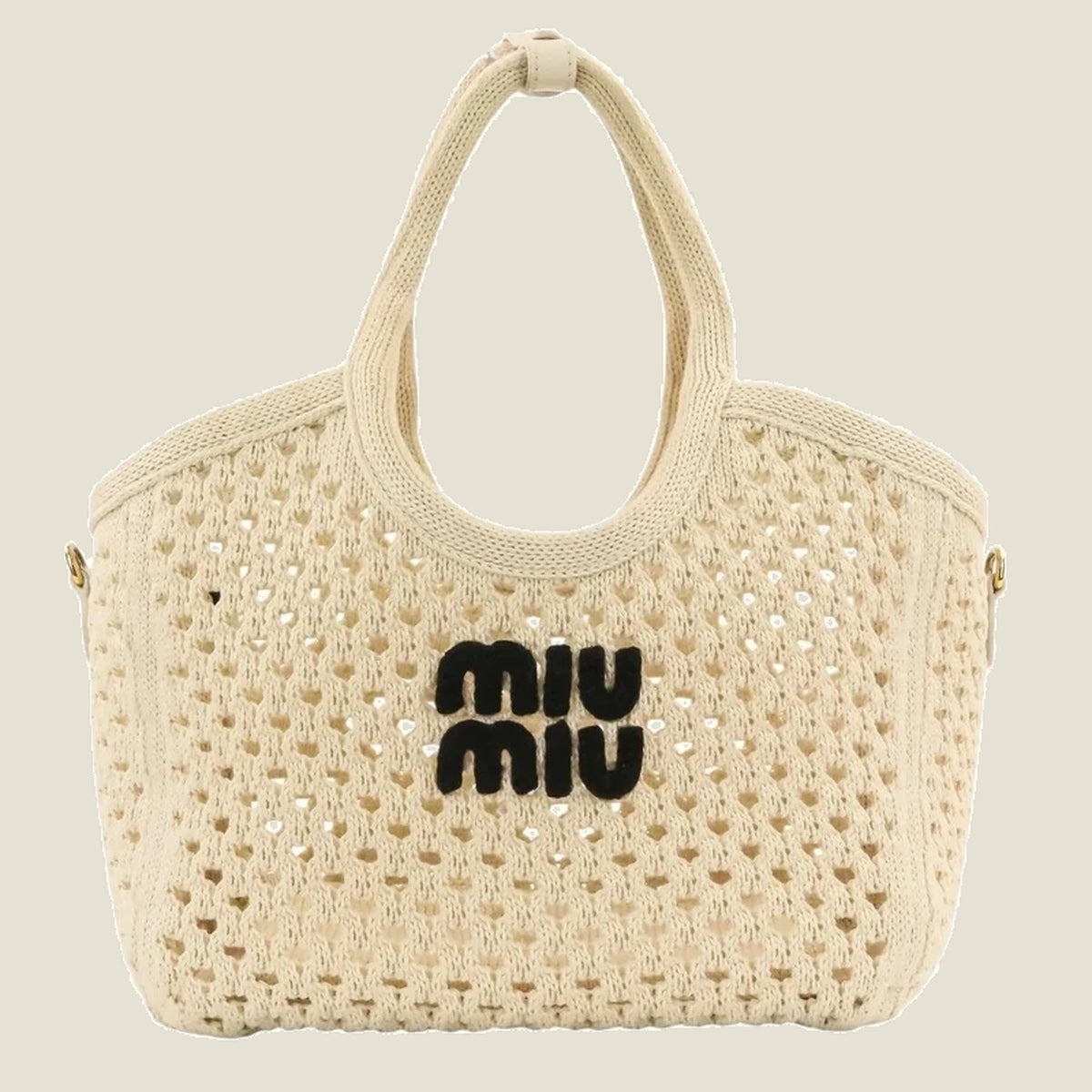 Ivy cotton tote bag -White