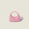 Wander matelassé nappa leather hobo bag - Pink
