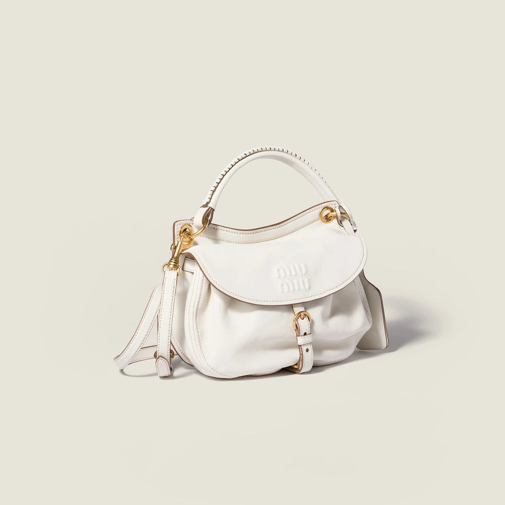 Rendez-vous nappa leather bag - Chalk White