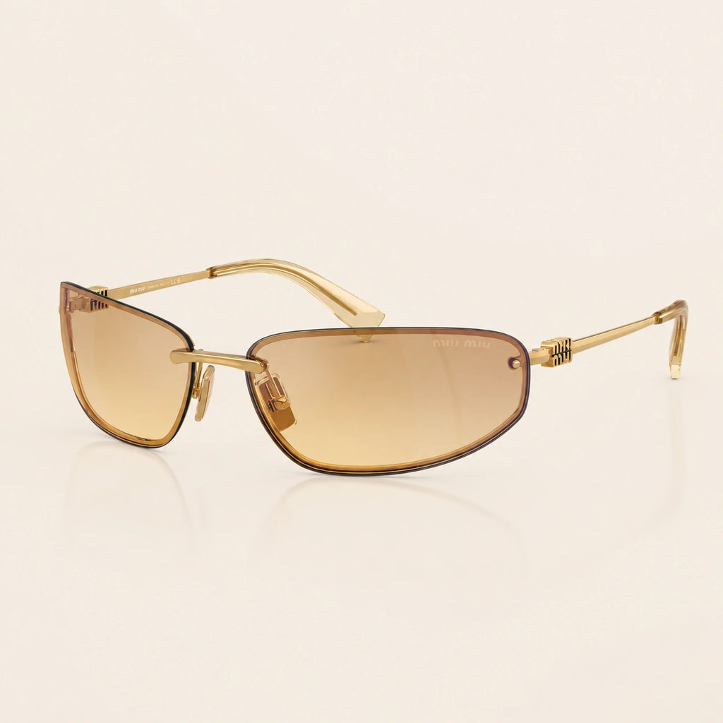 0MU A50S Oval Sunglasses Eyewear Yellow