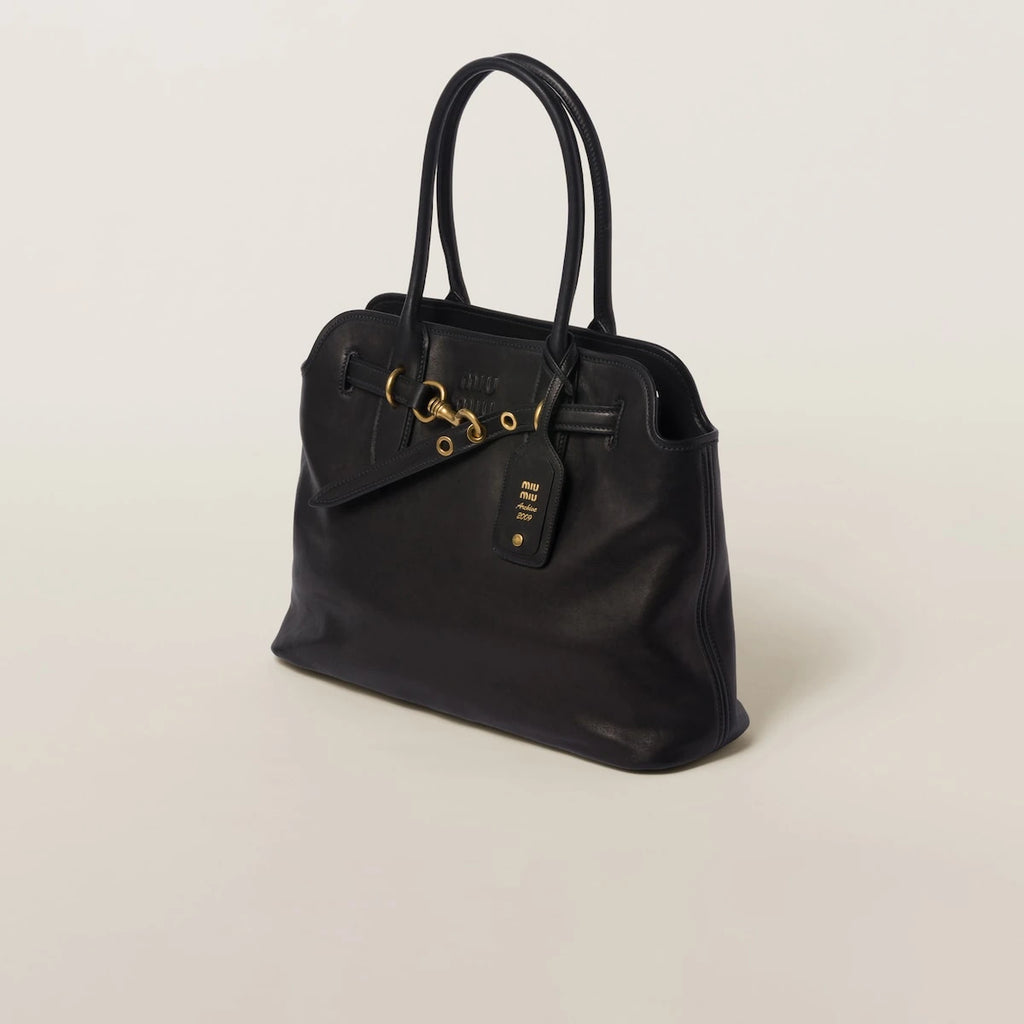 Aventure nappa leather bag - Black