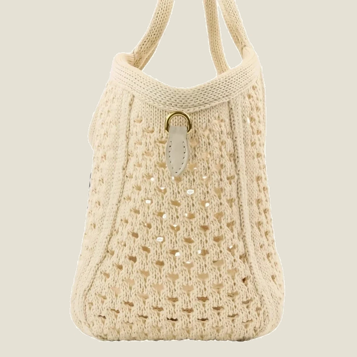 Ivy cotton tote bag -White
