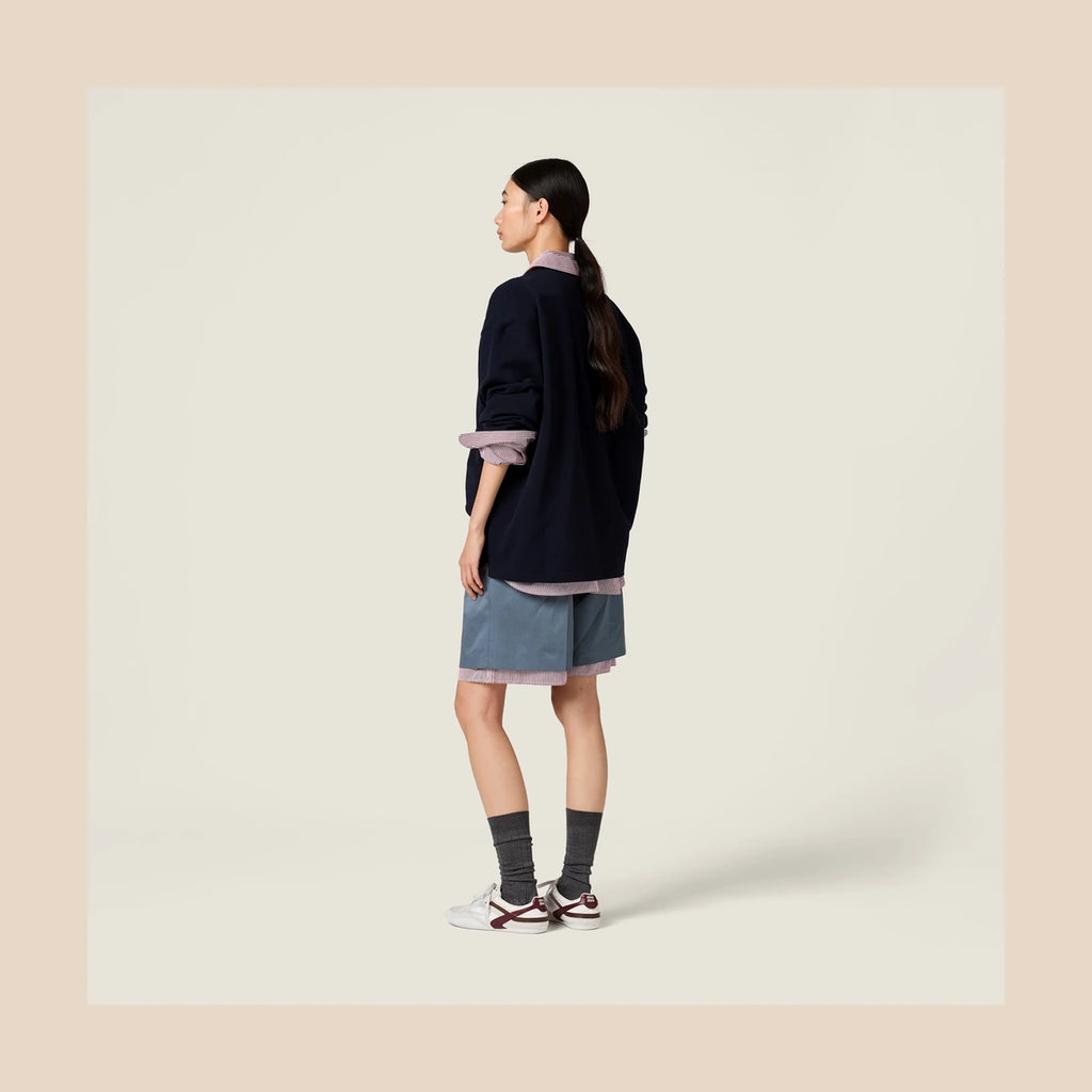Cotton Piqué Polo Shirt — Navy