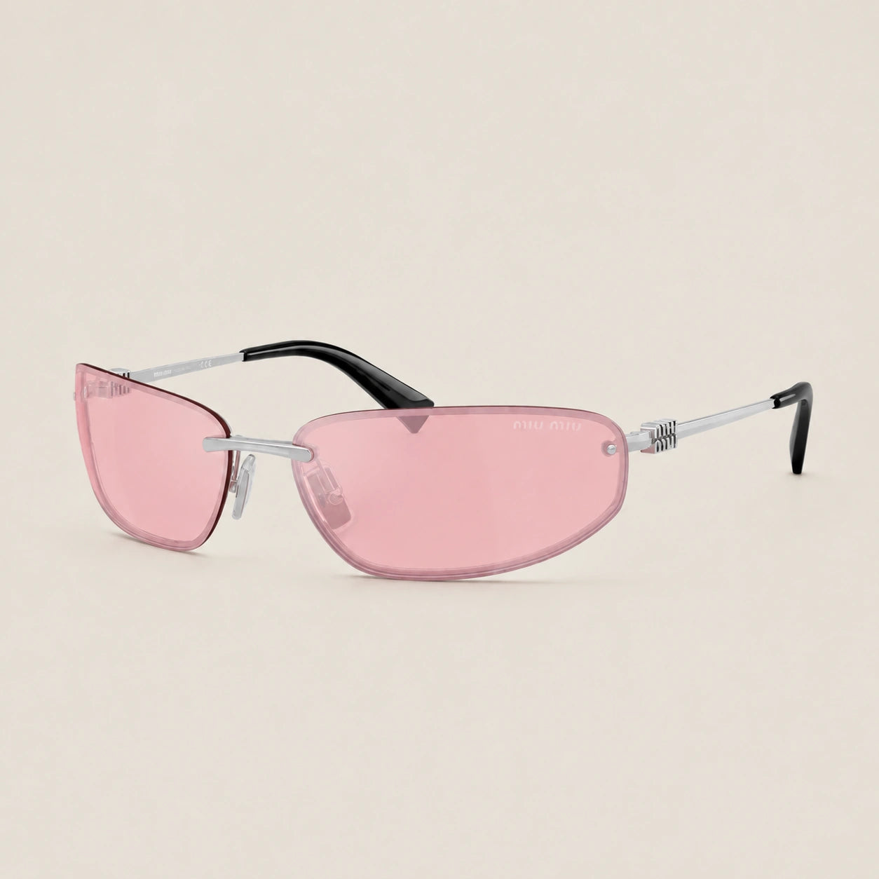 0MU A50S Oval Sunglasses Eyewear Pink