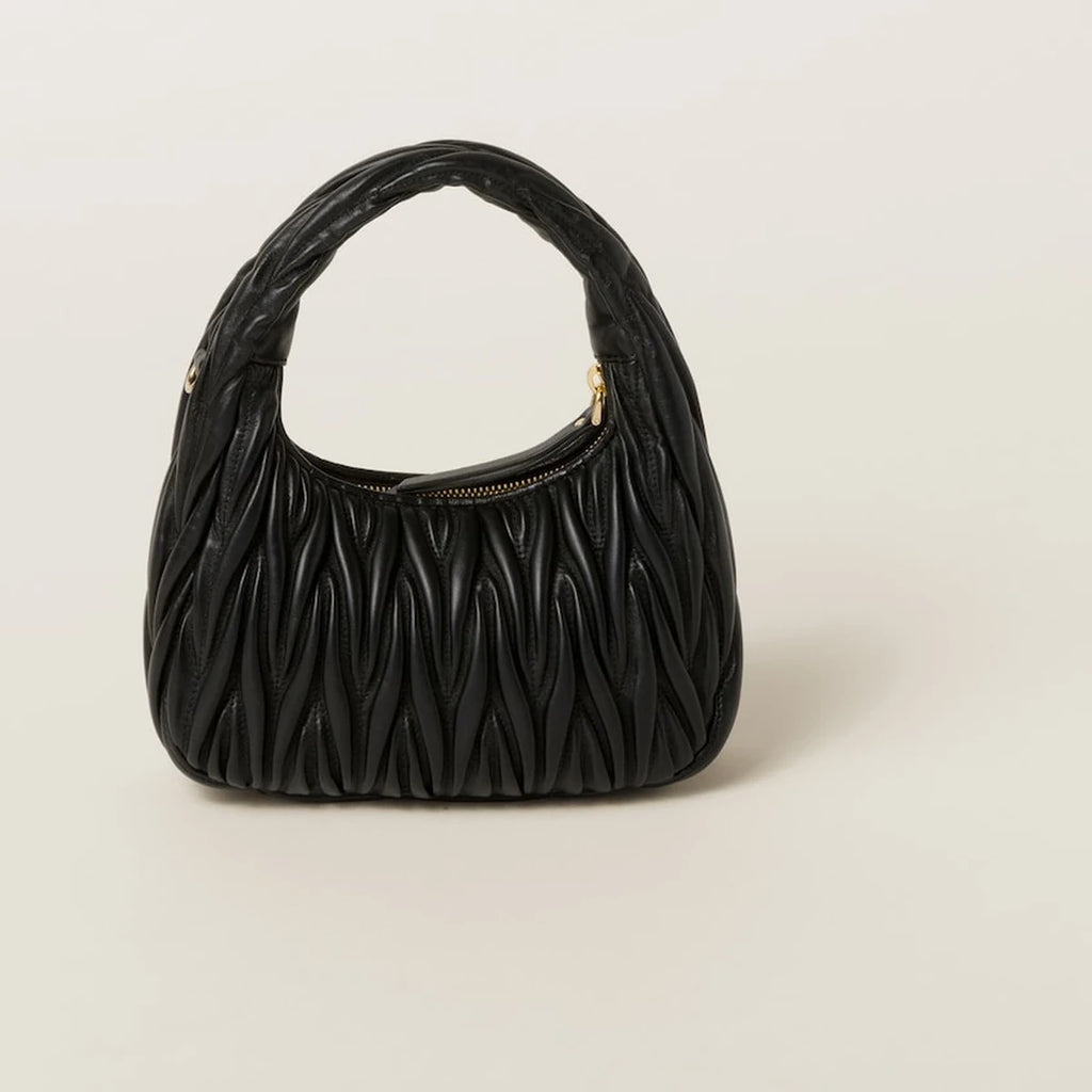 Wander Matelassé Nappa Leather Hobo Bag