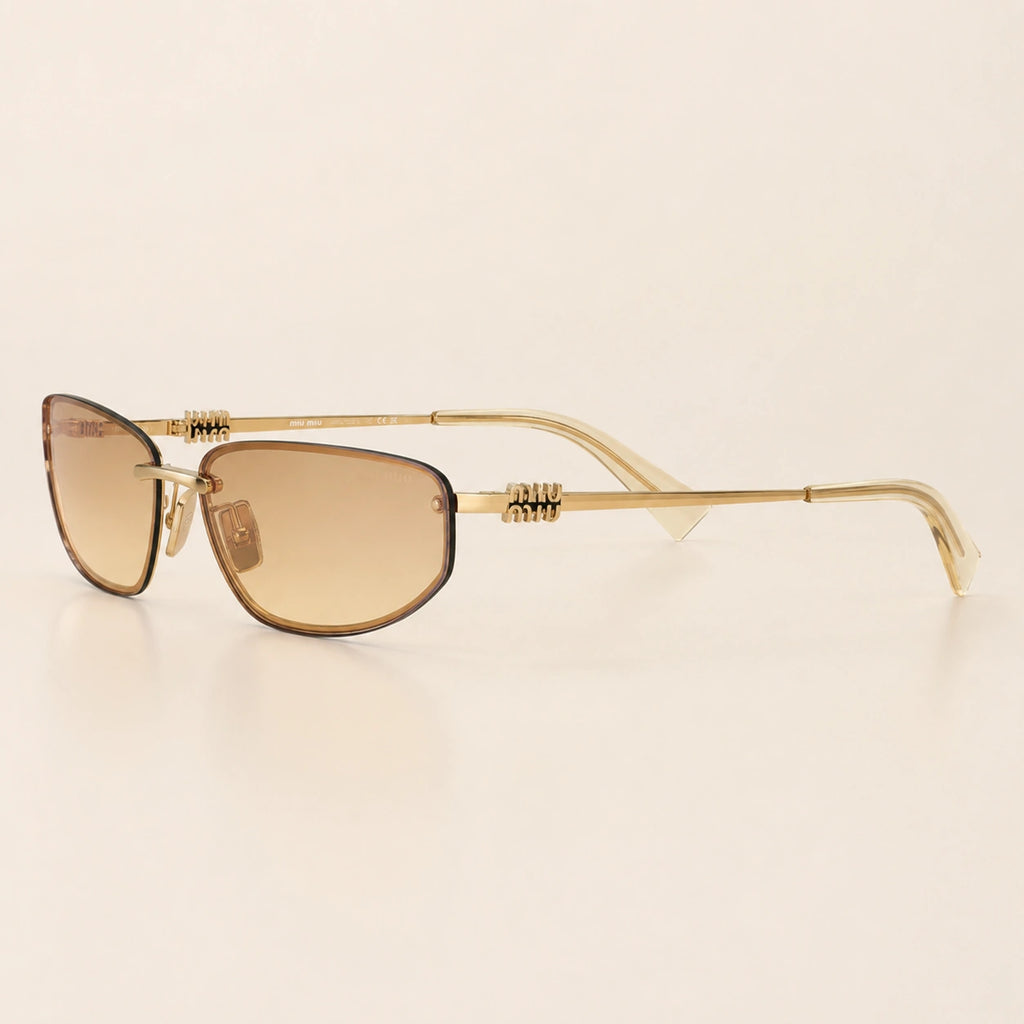 0MU A50S Oval Sunglasses Eyewear Yellow