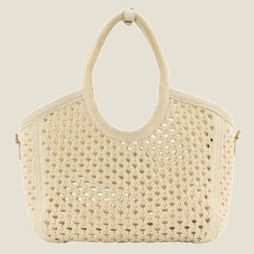 Ivy cotton tote bag -White