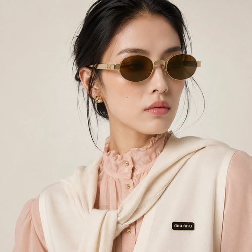 0MU B51S Oval Sunglasses