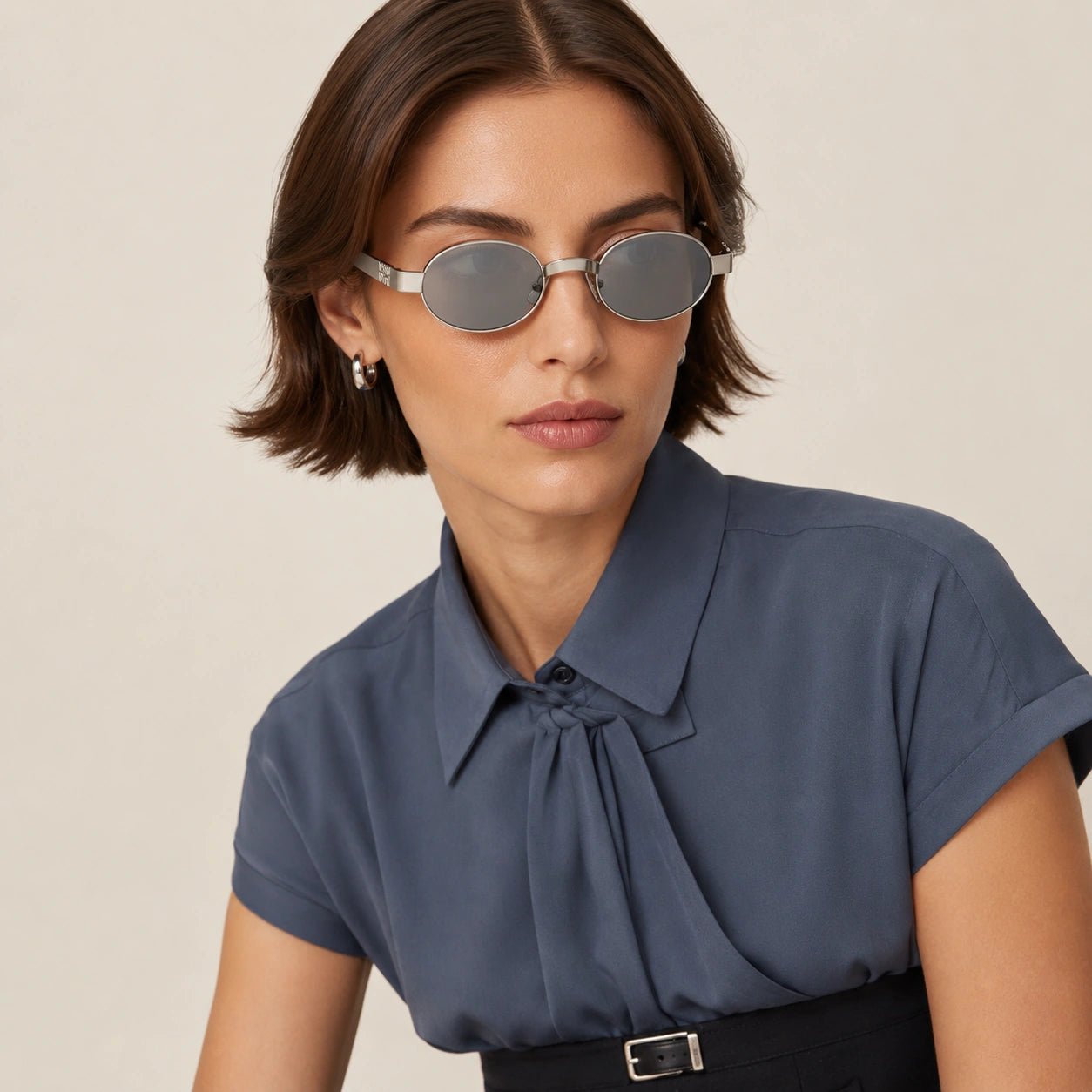 0MU B51S Oval Sunglasses