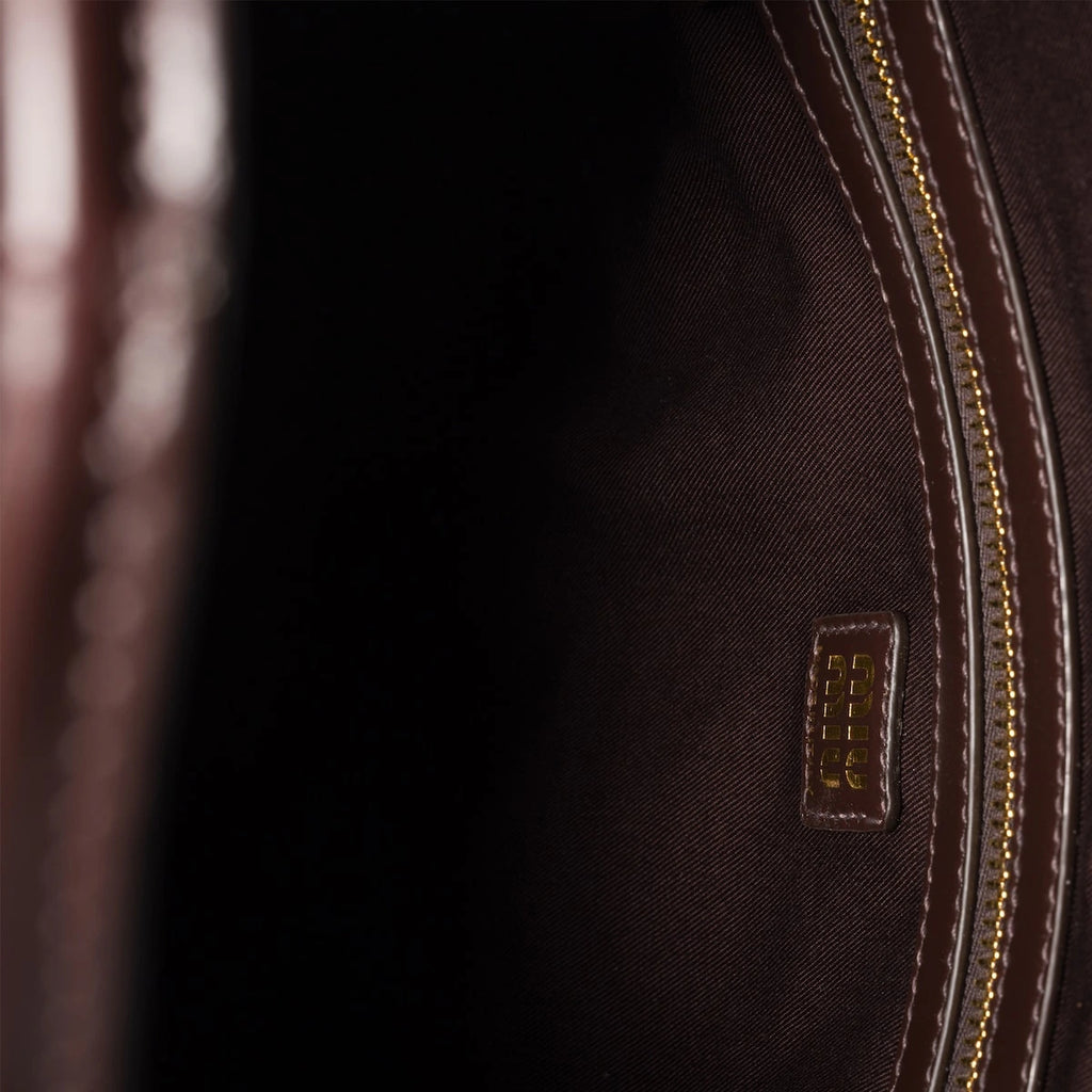 Ivy leather bag - Dark Brown