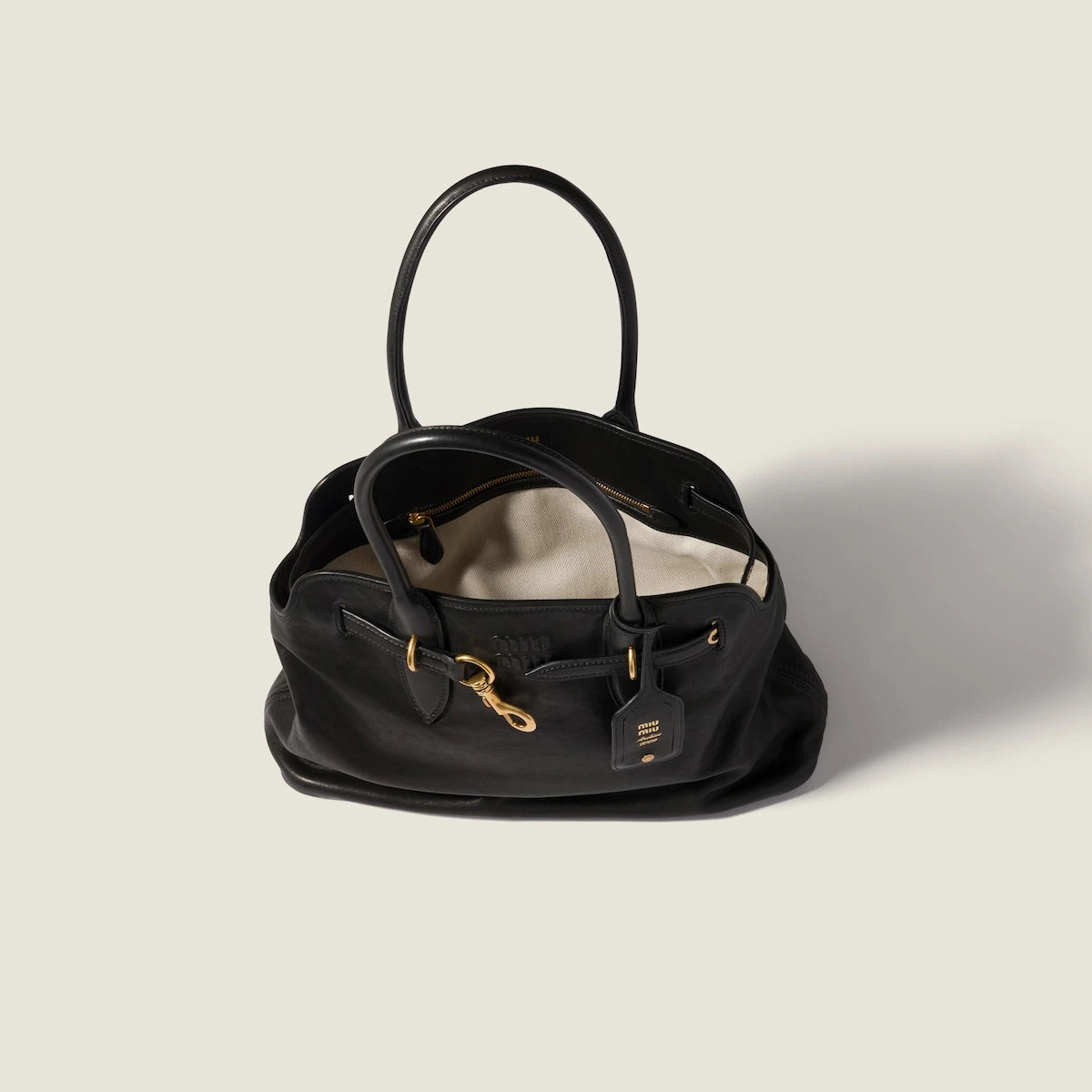 Aventure nappa leather bag - Black
