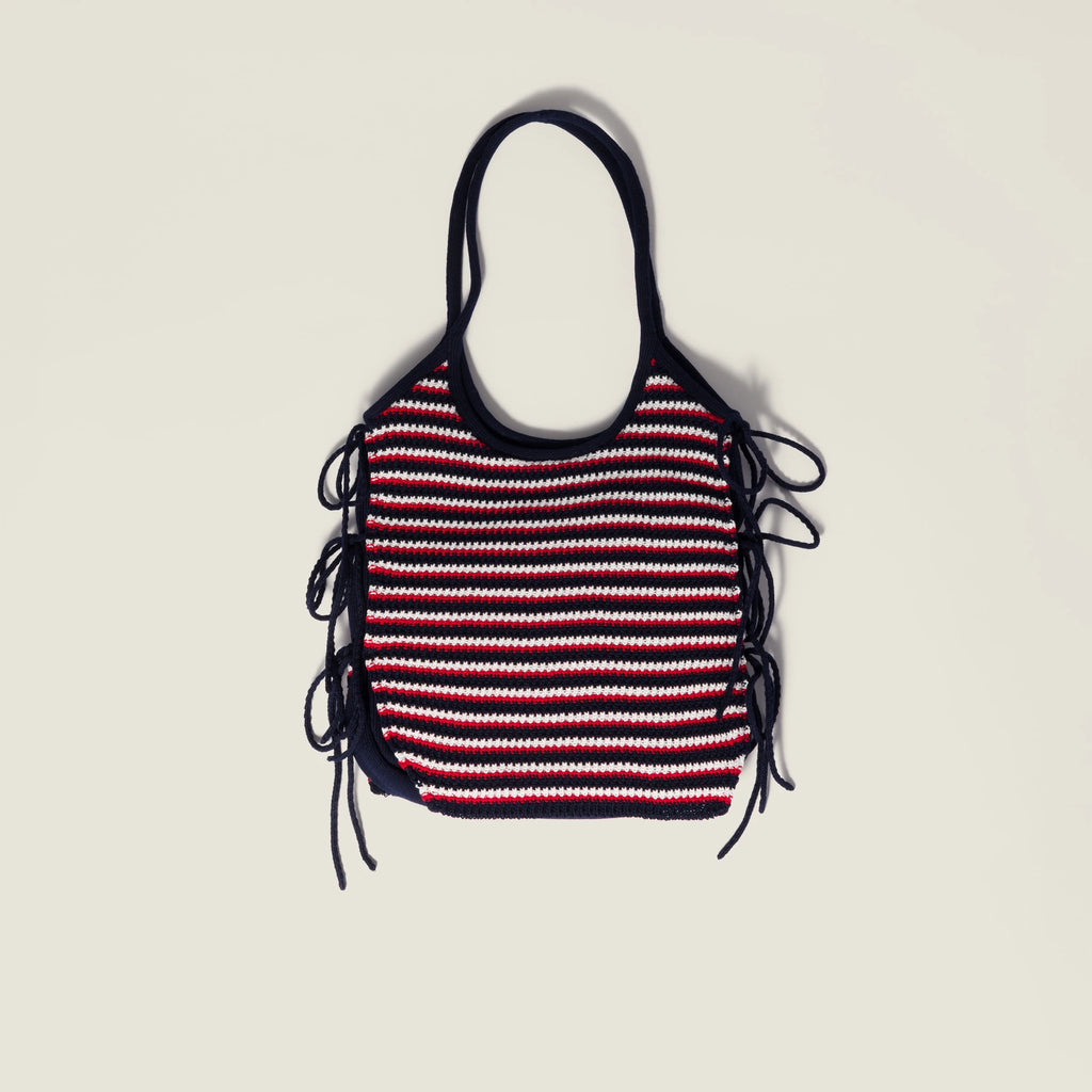 Ivy crochet bag - Blue/Red
