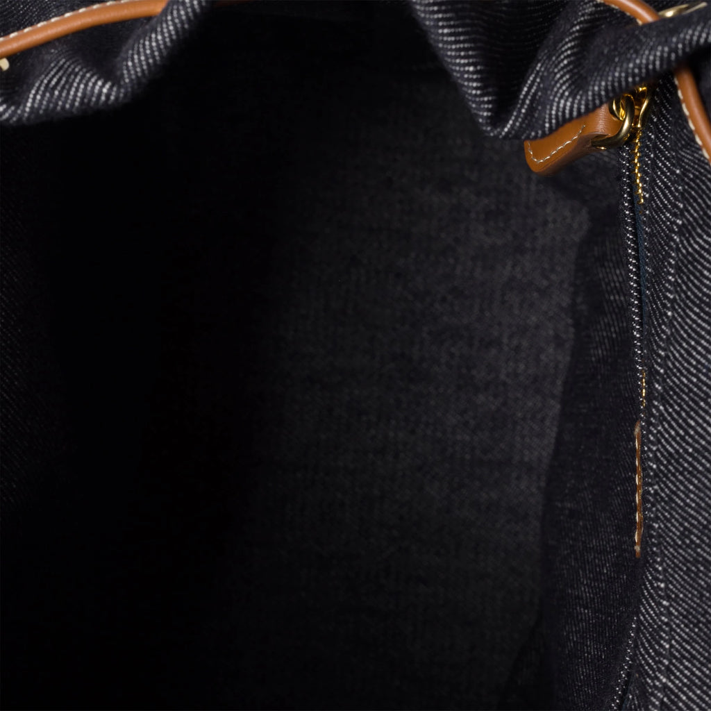 Denim backpack - Blue/Brandy