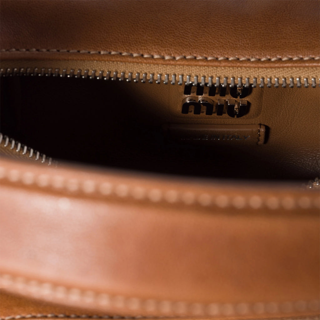 Pocket nappa leather bag - Caramel
