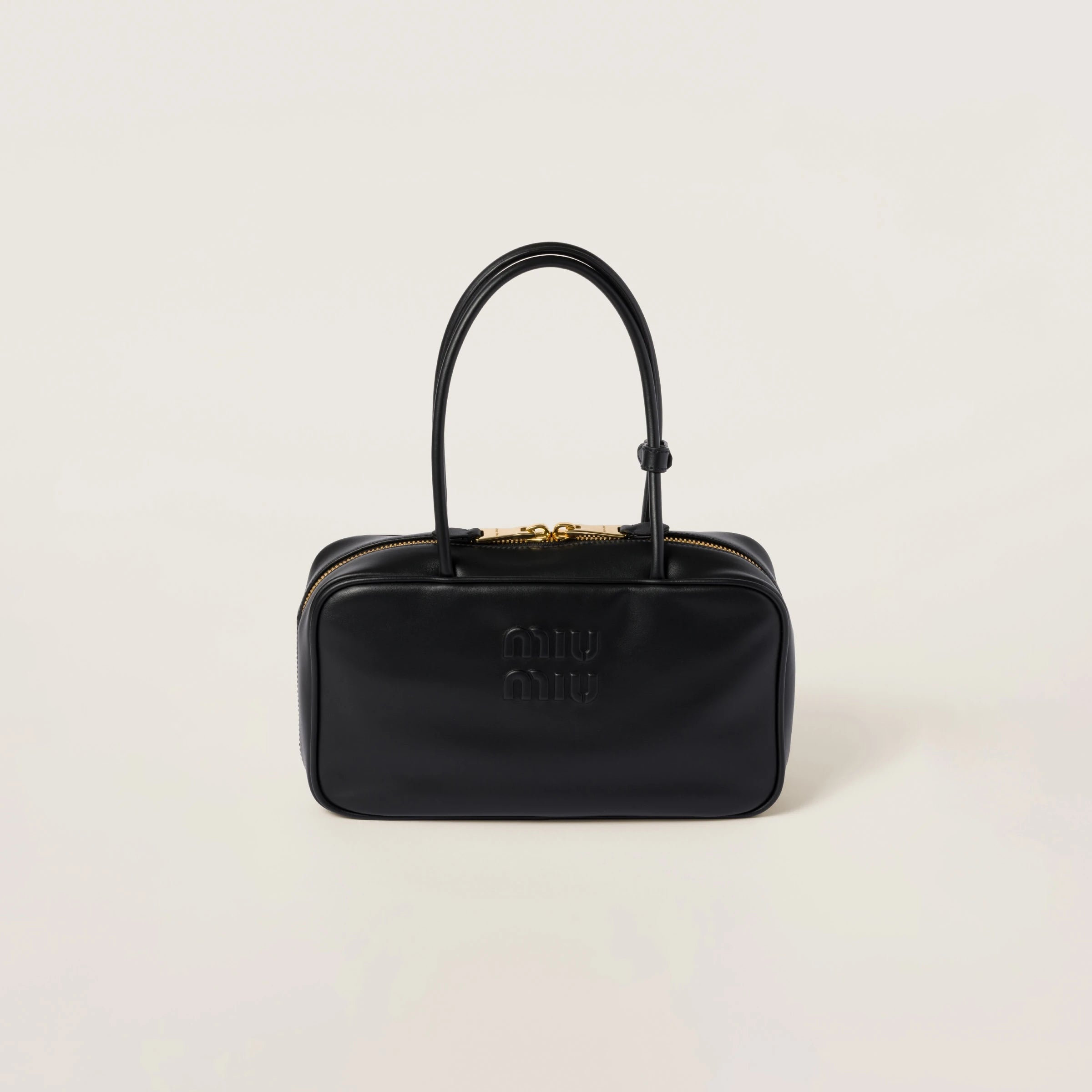 Beau leather top-handle bag