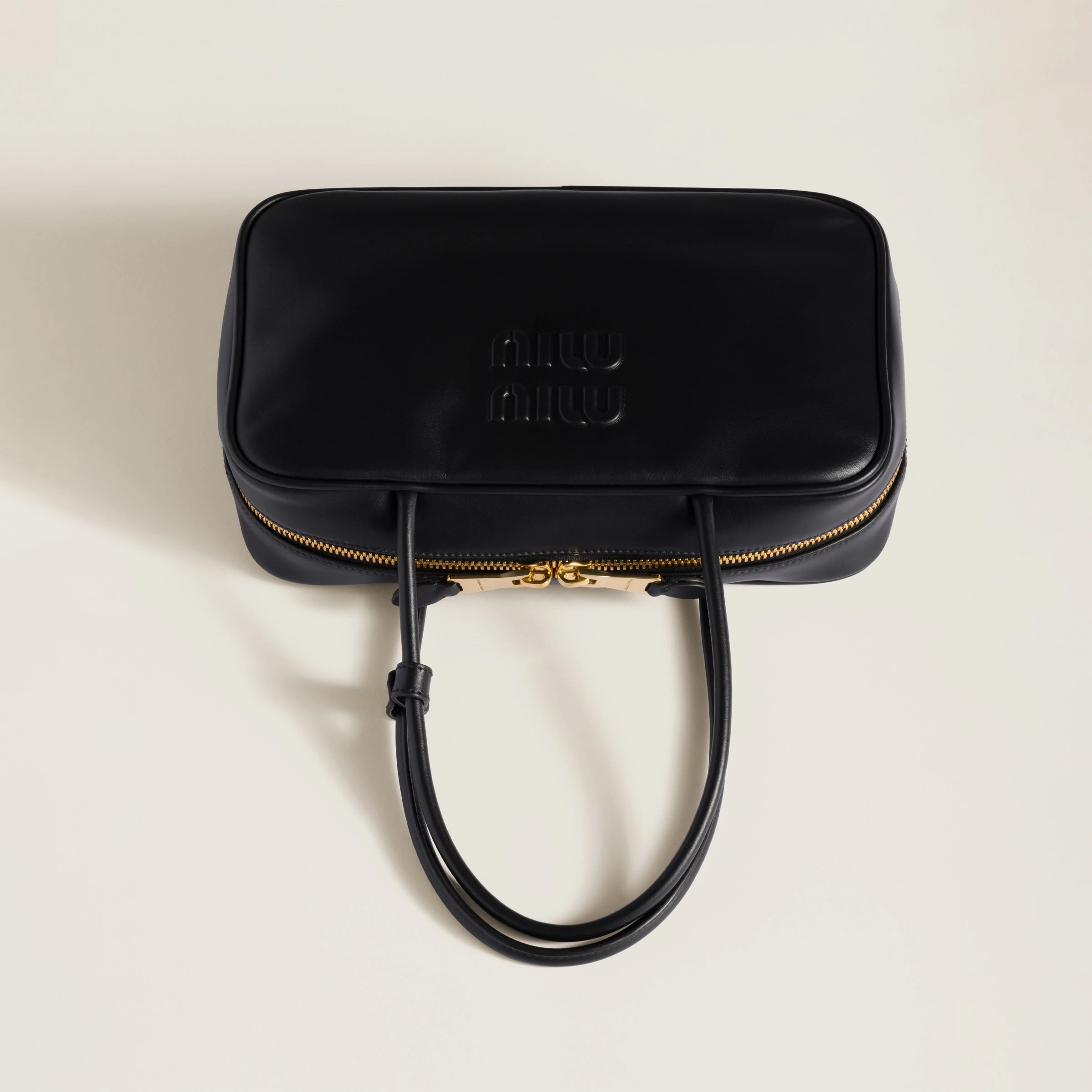 Beau leather top-handle bag