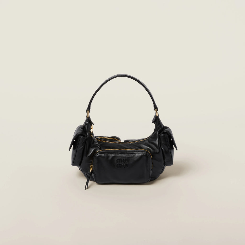 Pocket nappa leather bag - Black