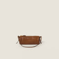 Nappa leather pouch-oak marron