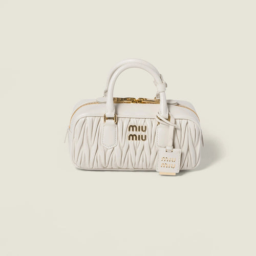 Arcadie matelassé nappa leather bag - White — view 1