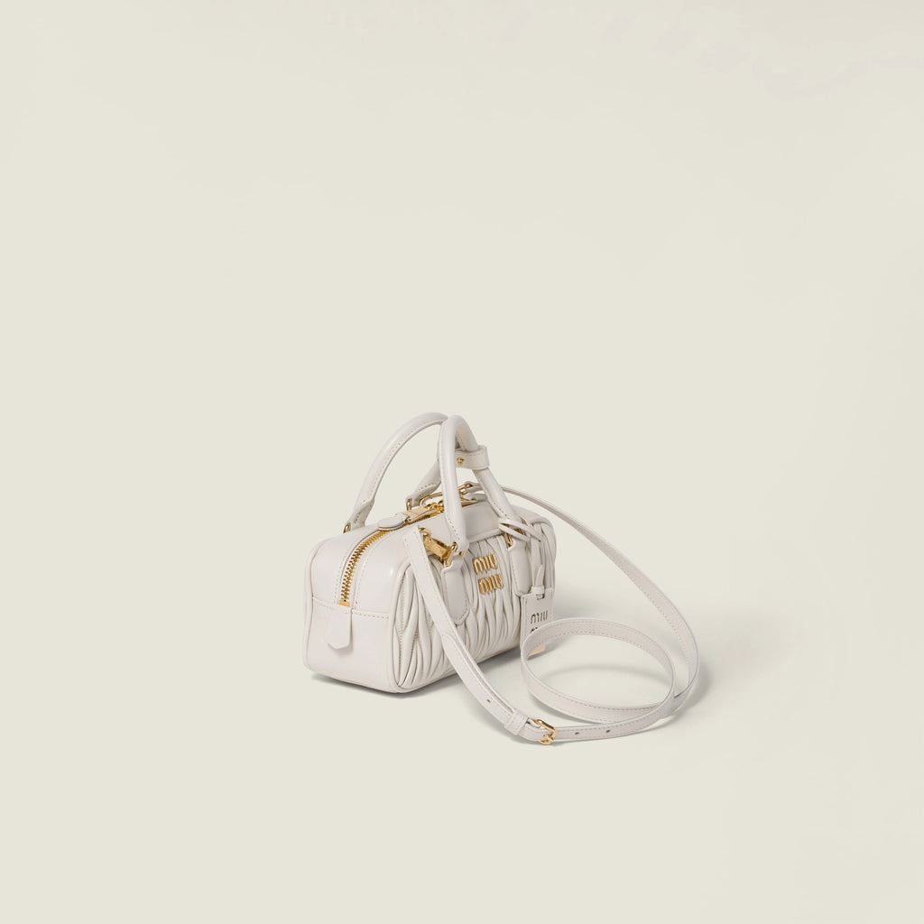 Arcadie matelassé nappa leather bag - White — view 2