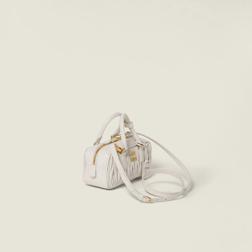 Arcadie matelassé nappa leather bag - White — view 2