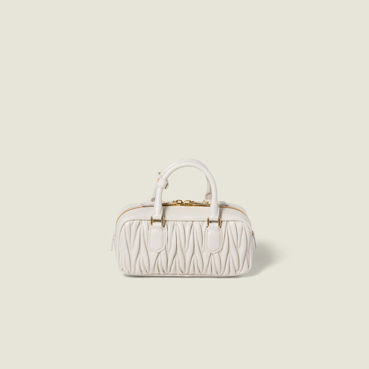 Arcadie matelassé nappa leather bag - White — view 3