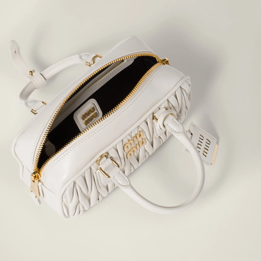 Arcadie matelassé nappa leather bag - White — view 4