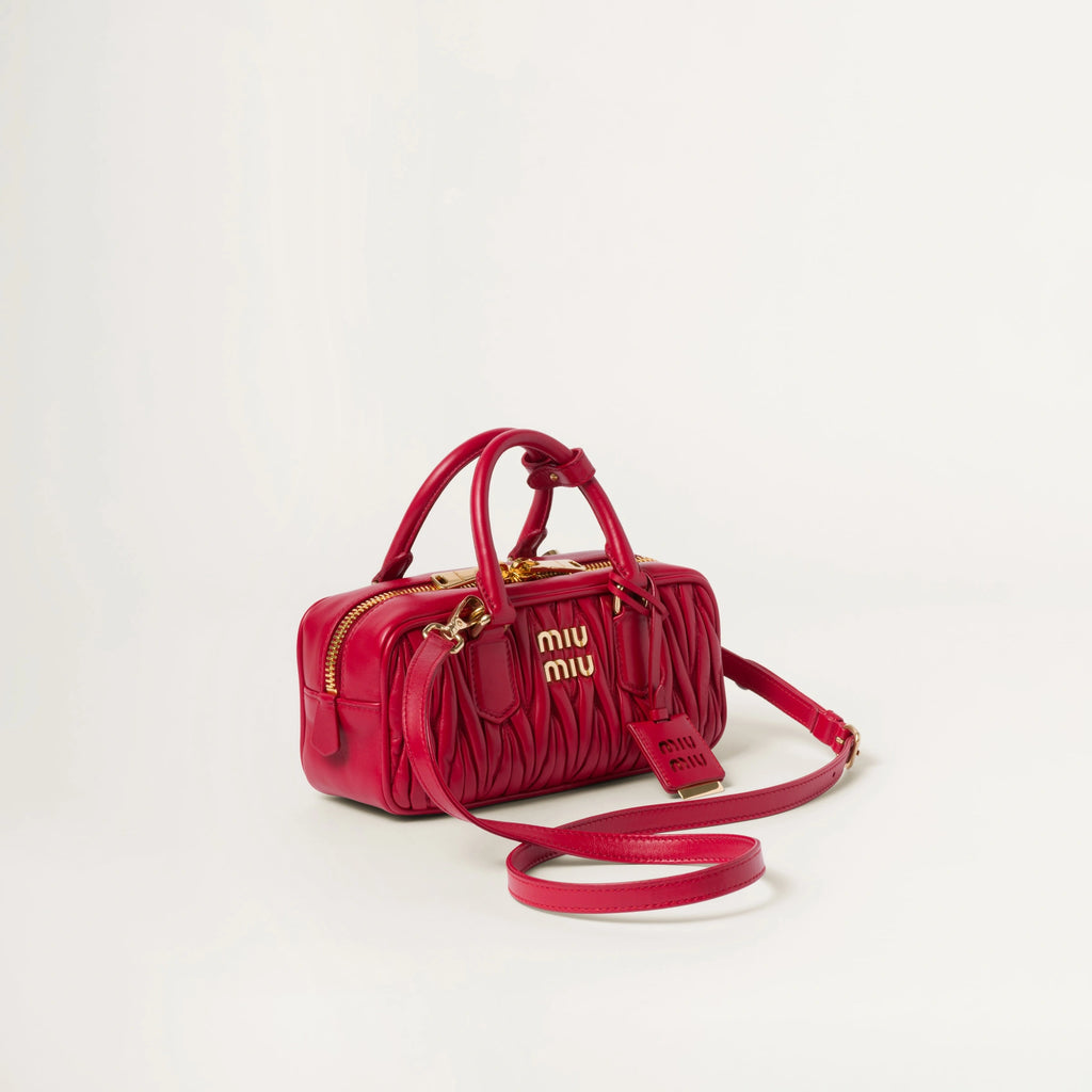 Arcadie matelassé nappa leather bag - Red — view 2