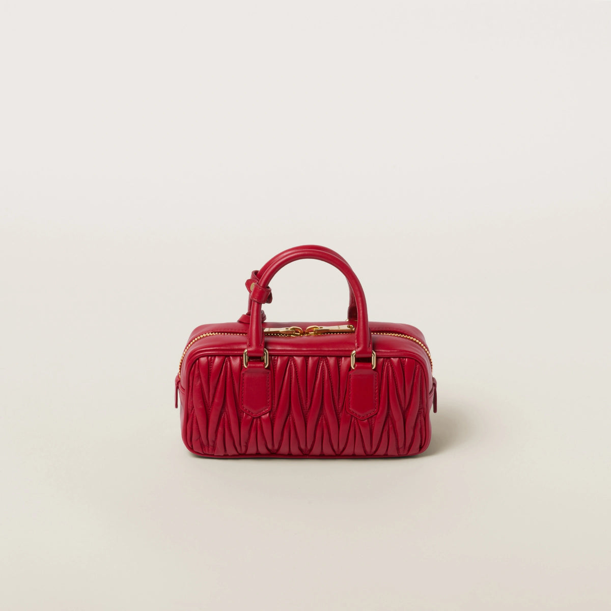 Arcadie matelassé nappa leather bag - Red — view 3