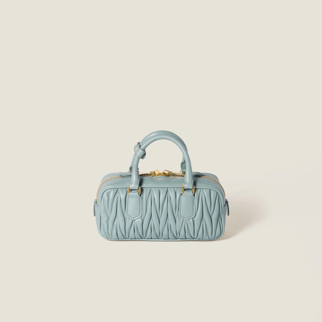 Arcadie matelassé nappa leather bag - Powder Blue — view 3