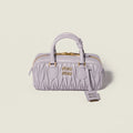 Arcadie matelassé nappa leather bag - Wisteria — view 1