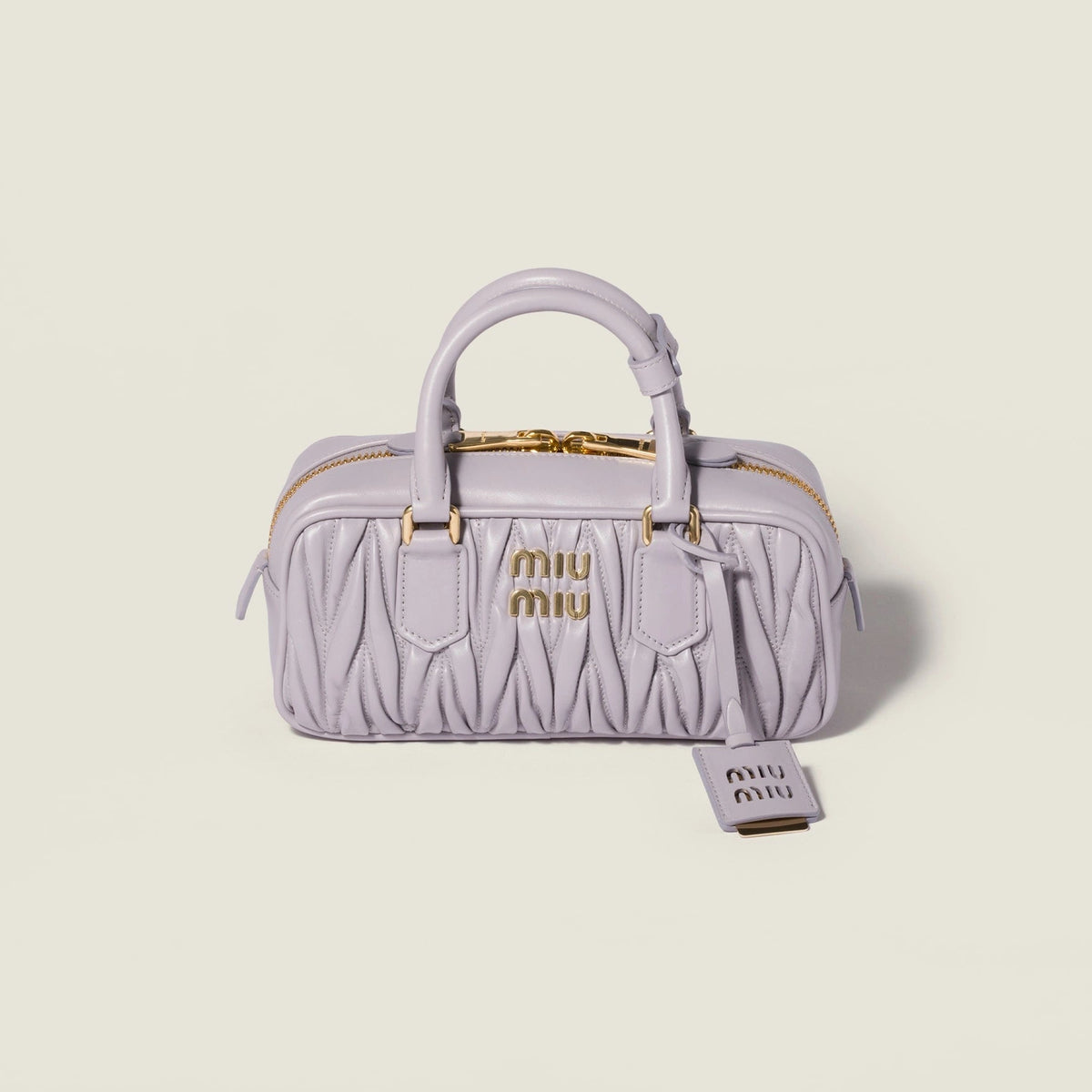 Arcadie matelassé nappa leather bag - Wisteria — view 1