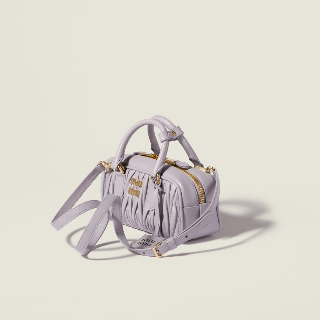 Arcadie matelassé nappa leather bag - Wisteria — view 2