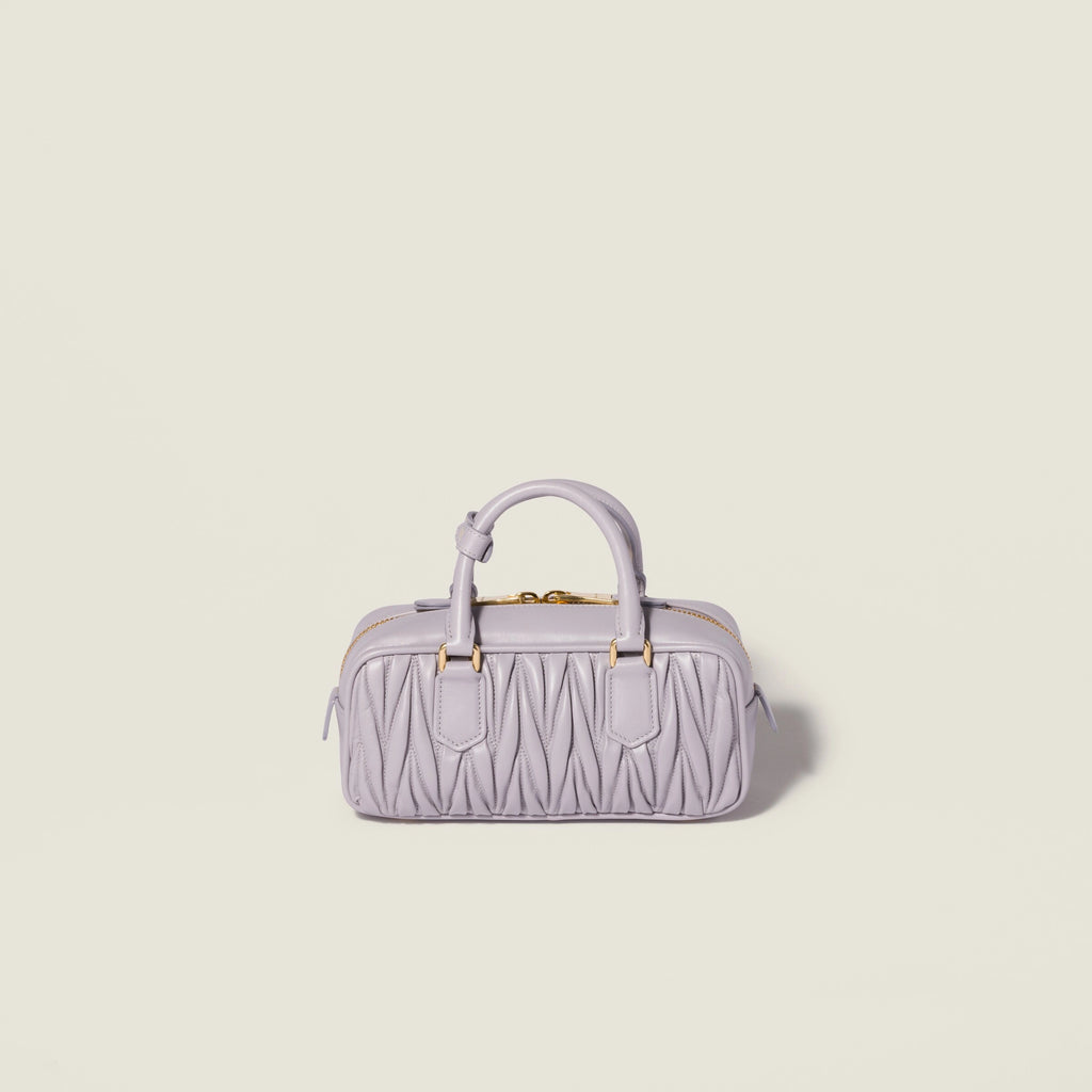 Arcadie matelassé nappa leather bag - Wisteria — view 3