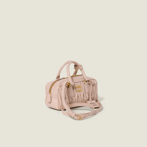 Arcadie matelassé nappa leather bag - Powder Pink — view 2
