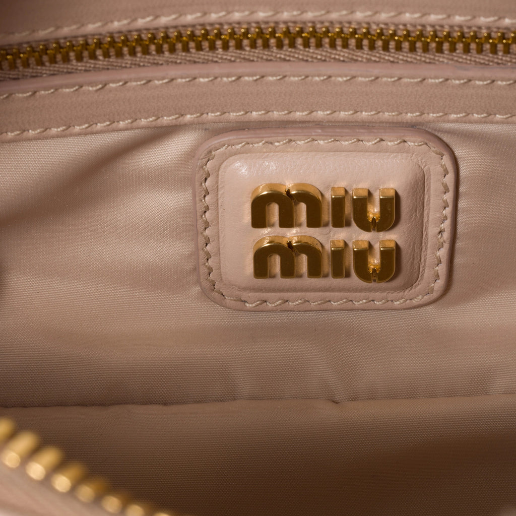 Arcadie matelassé nappa leather bag - Powder Pink — view 4