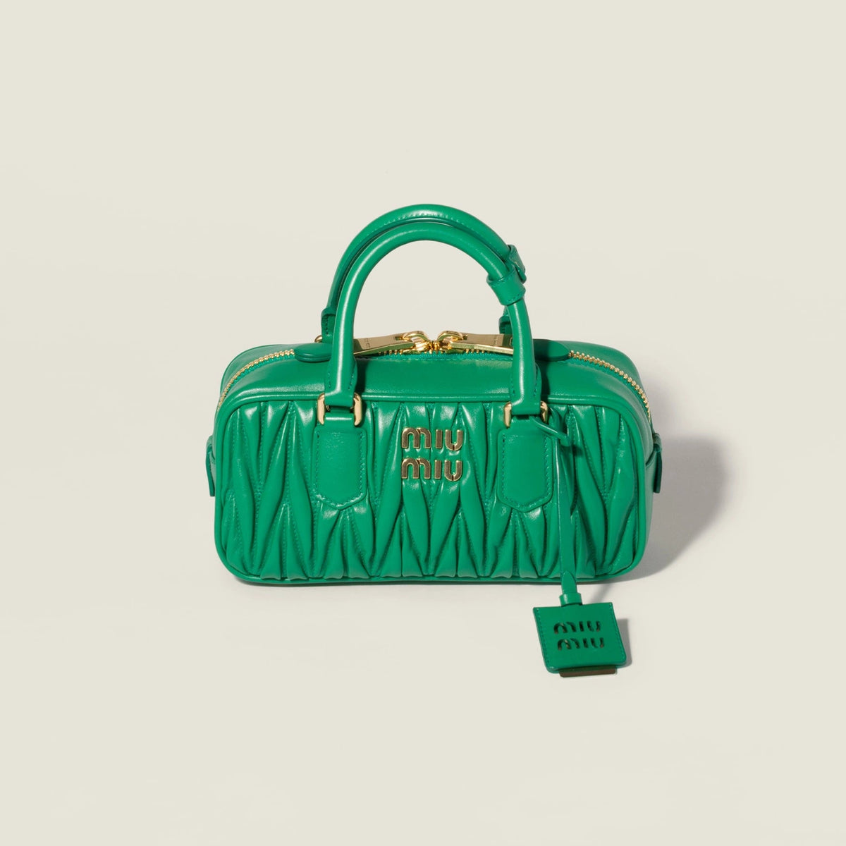 Arcadie matelassé nappa leather bag - Mango — view 1