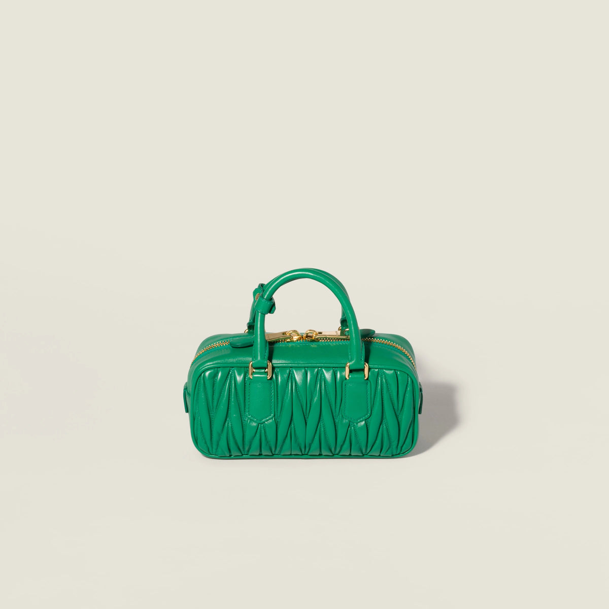 Arcadie matelassé nappa leather bag - Mango — view 3