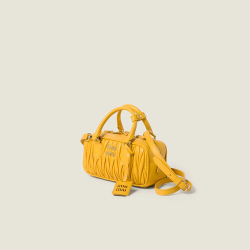 Arcadie matelassé nappa leather bag - Sunny Yellow — view 2