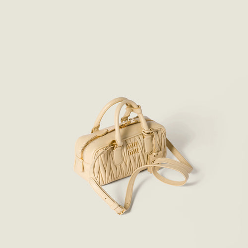Arcadie matelassé nappa leather bag - Soy Green — view 2