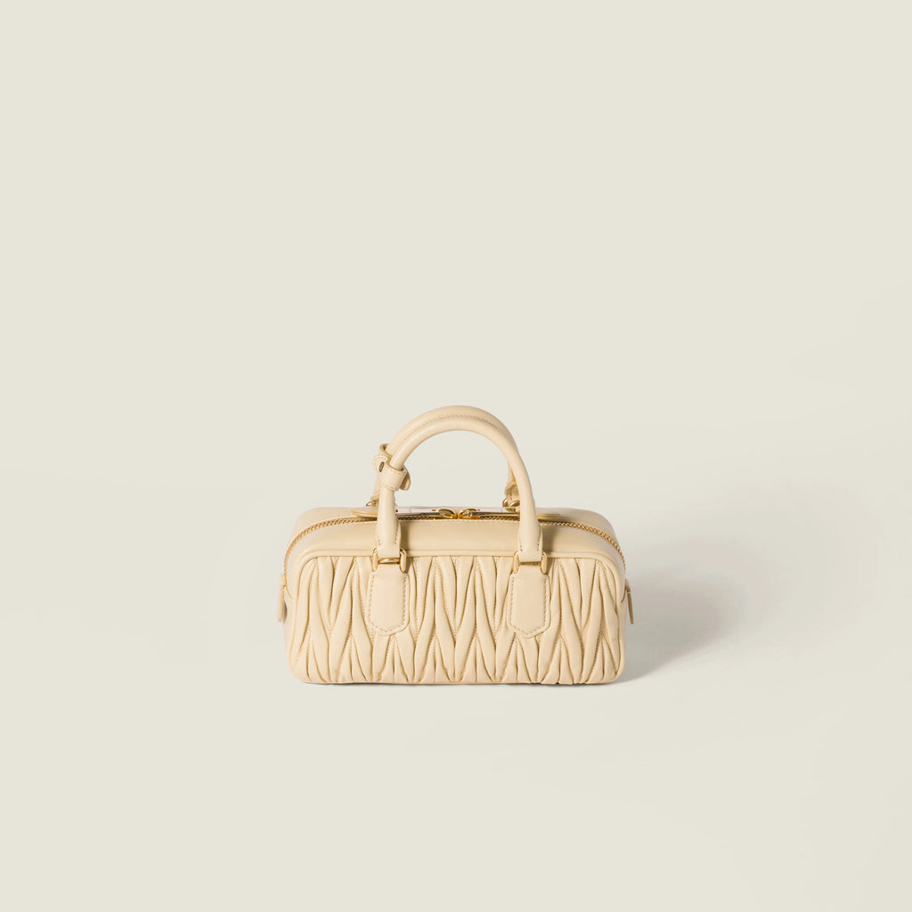 Arcadie matelassé nappa leather bag - Soy Green — view 3