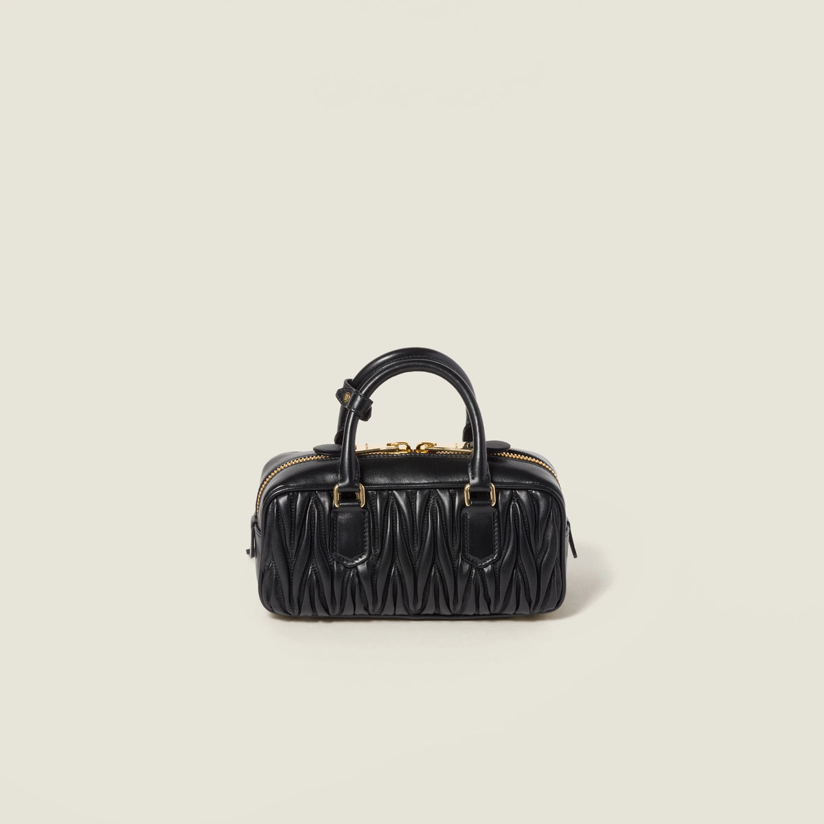 Arcadie matelassé nappa leather bag - Black — view 3