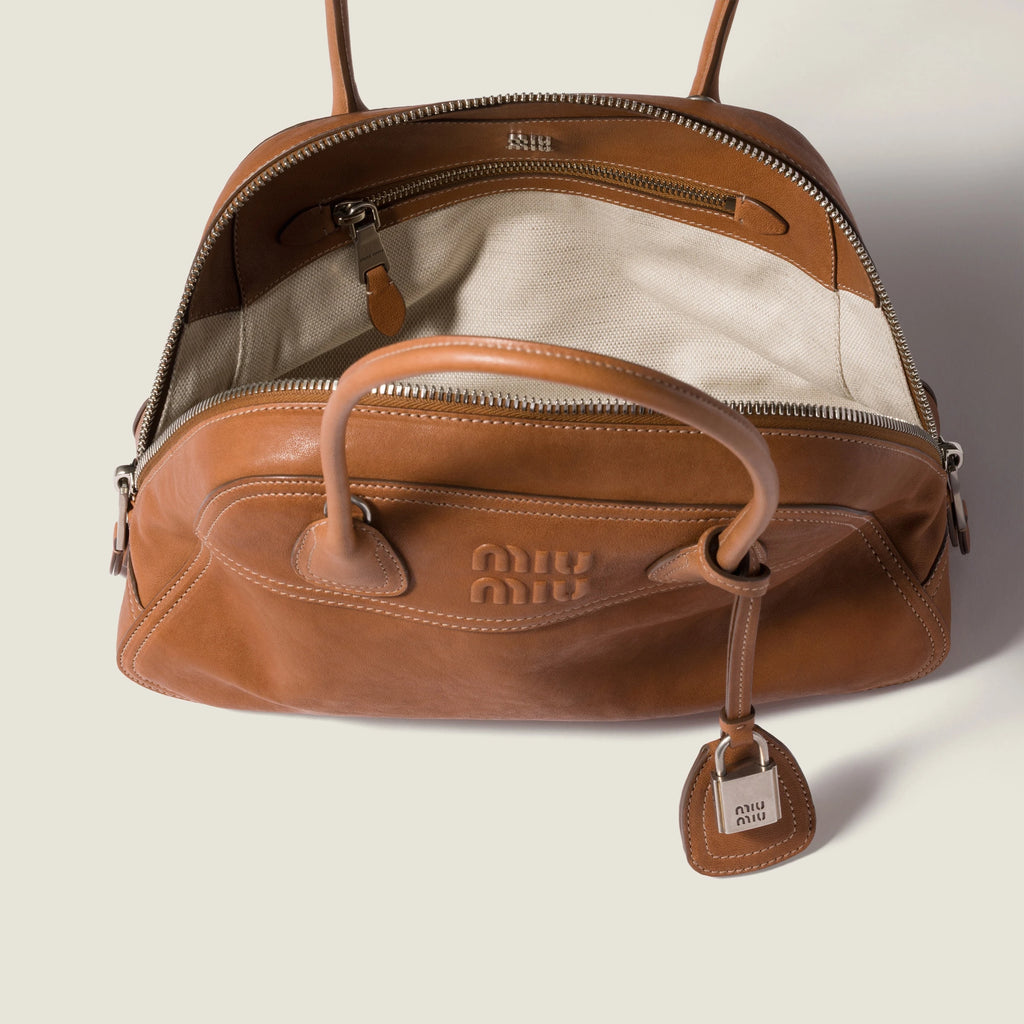Vivant nappa leather bag - Caramel — view 4