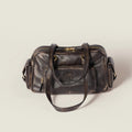 Pocket nappa leather top-handle bag - Coffee — view 1