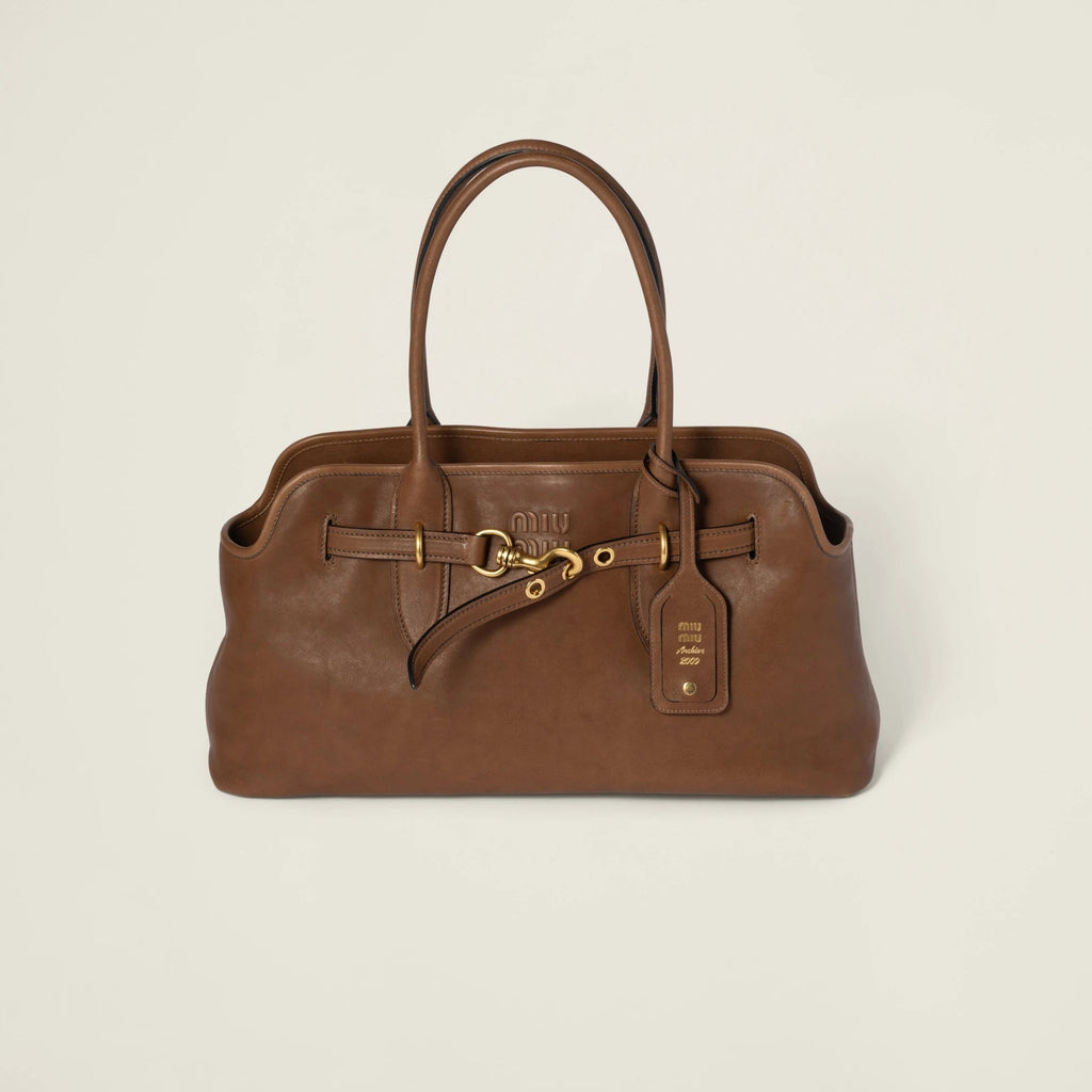 Aventure nappa or suede bag - Oak — view 1